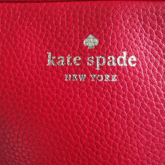 Kate Spade Mulberry Street Pyper Crossbody Bag Red Pebbled Leather WKRU3925 - Picture 2 of 16